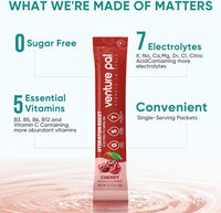 Venture Pal Sugar Free Electrolyte Powder Packets - Liquid Daily IV Drink Mix for Rapid Hydration & Party Recovery | 5 Vitamins & 7 Electrolytes| Keto Friendly | Non-GMO | Certified Vegan | 16 Sticks