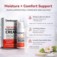 2026 Upgrade Eczema Cream【GMP Certified - Maximum 1% Hydrocortisone Strength】Eczema Relief Cream【NO.1-24H Deep Soothing】Fast-Acting Skin Recovery Tech for Rash, Redness, Inflammation & Bug Bites, 2PCS
