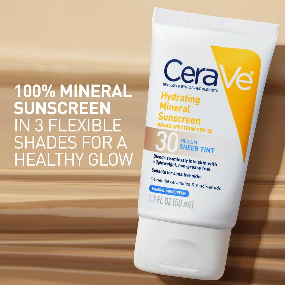 CeraVe Hydrating Mineral Sunscreen SPF 30 with Sheer Tint