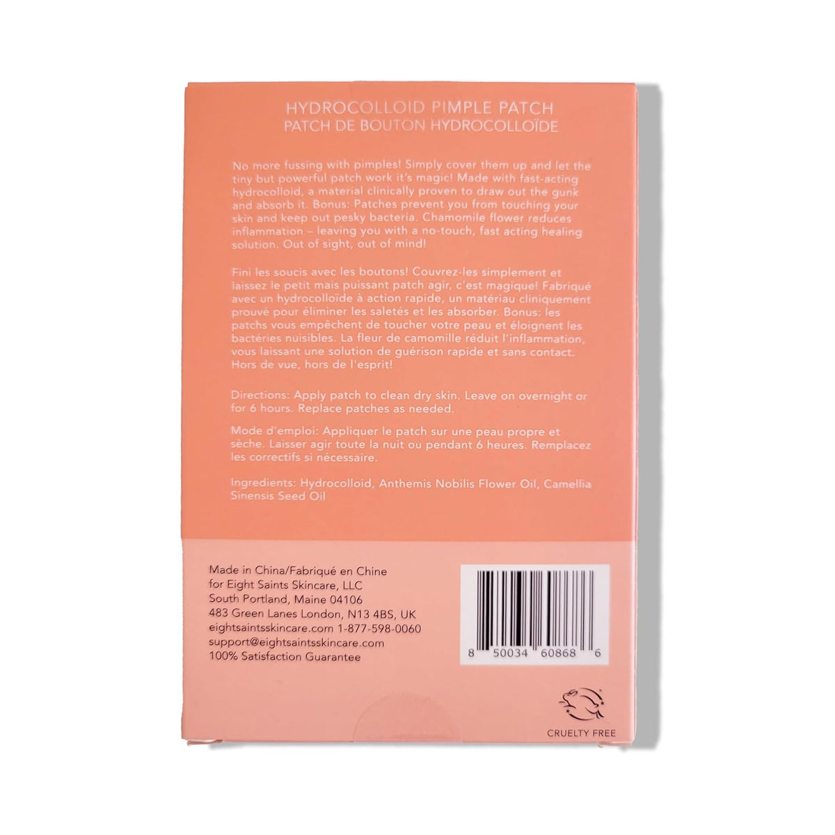 Eight Saints Hit the Spot Acne Pimple Patches For Face, Fast Zit and Blemish Reduction Patch, Ultra Thin Hydrocolloid Patches, (36 Count)