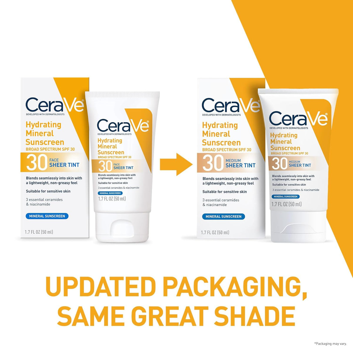 CeraVe Hydrating Mineral Sunscreen SPF 30 with Sheer Tint