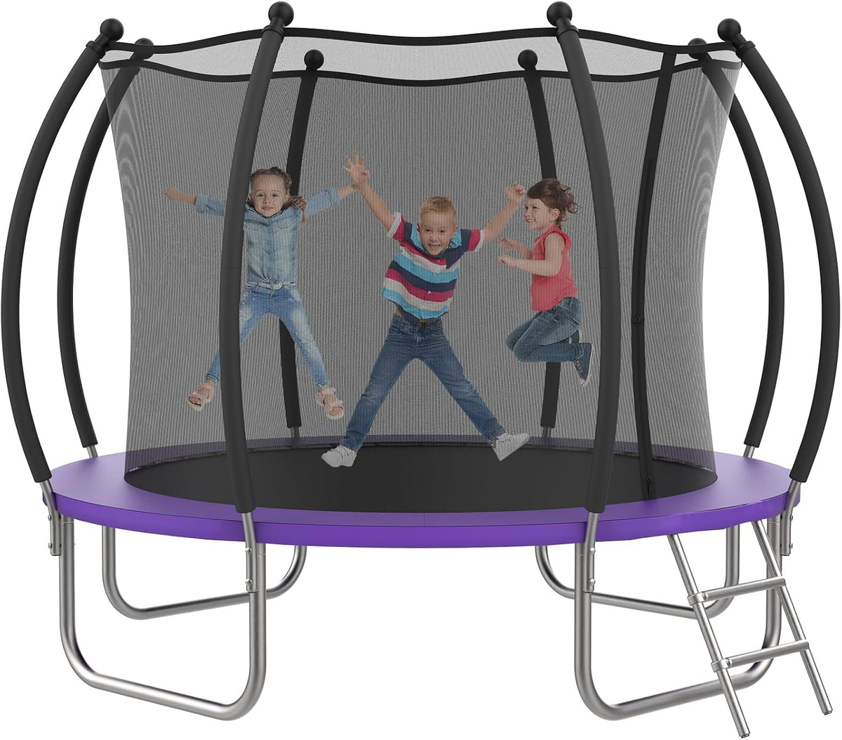 Advwin Kids Trampoline, Indoor Outdoor Rebounder w/Safety Enclosure Net