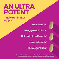 Nature's Way Alive! Women's Ultra Multivitamin, High Potency, 60 ct | Complete Daily Women's Vitamins, Promotes Energy Metabolism and Muscle Function*, Vitamin A, C, D, Methylated B12