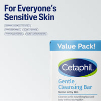 Cetaphil Gentle Cleansing Bar, 4.5 oz (Pack of 6)