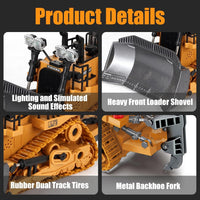 Bulldozer Toys for Boys,Construction Remote Control Bulldozer