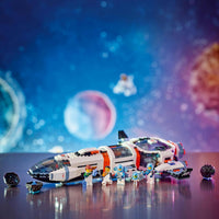 LEGO City Modular Galactic Spaceship Toy for 7+ Year Old Boys & Girls, Building Set with 4 Astronaut Minifigures & an Alien Figure, Kids Space Rocket Toy, STEM Construction Block Playset 60446