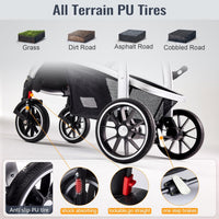 Baby Stroller, 2-in-1 Reversible Toddler Seat with Bassinet Mode, Foldable Infant Stroller with Canopy