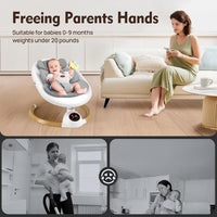Baby Swings for Infants, Electric Baby Swing with 5 Speeds and Preset Lullabies, USA Product