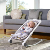 BABABING | Rockout 2 Baby Rocker | 3 Position Reclining Baby Bouncer with Ellie Elephant Print