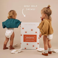 Joonya Baby Nappies, Size 2 S (3-6 kg) - 1 Bag of 30 - Non Toxic, Eco-Friendly, High Absorbency, Overnight Use, Ultra Slim & Soft - Made in Denmark