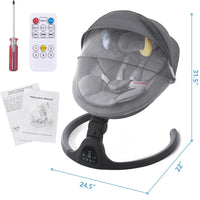 Baby Swing for Infants,Comfort Cradling Baby Rocker Portable Newborn Swing-USA Product