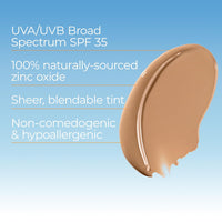 Eucerin Sun Tinted Sensitive Mineral Face Sunscreen Lotion SPF 35, Non-Comedogenic Mineral Sunscreen with Gentle Zinc Oxide Protection for Sensitive Skin, 1.7 Fl Oz Bottle