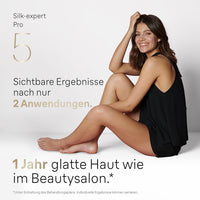 Braun IPL Silk·Expert Pro 5 Home Hair Removal with Storage Bag, Venus Razor, 3 Attachments, PL5262