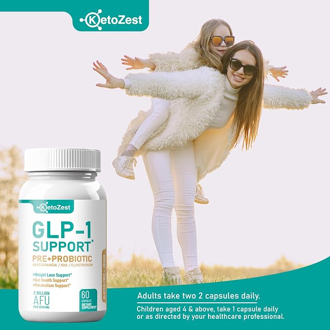 GLP-1 Support Weight Loss Supplement - Prebiotic Probiotic