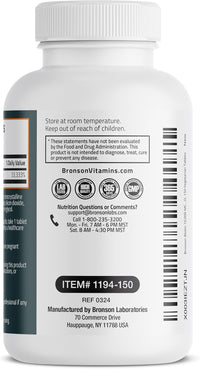 Bronson Biotin 10,000mcg, Supports Healthy Hair, Skin and Nails, Vegetarian, Non-GMO, 150 Tablets