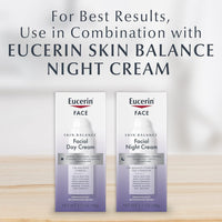 Eucerin Skin Balance Day Cream, Sensitive Skin Face Moisturizer Enriched with Tri-Balance Complex, 1.7 Oz Bottle