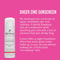 Vibriance Super C Vitamin Serum, Sheer Zinc Sunscreen SPF 50 Skin Care Set