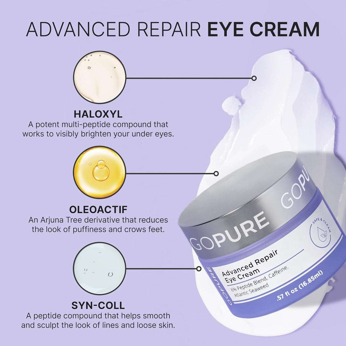 goPure Advanced Repair Eye Cream - 0.57 fl oz