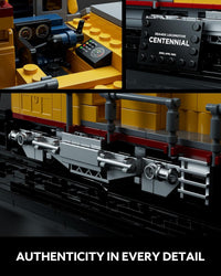 Nifeliz DDA40X Diesel Locomotive Building Set with Base, Train Building Toy Model for Adult Train Lovers, Ideal for Home Décor, Collectible Gifts (1603 PCS, NF10296)