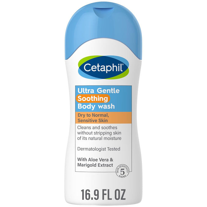 Cetaphil Body Wash for Sensitive Skin 16.9oz, with Aloe Vera