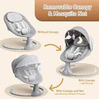 Baby Swing with Bluetooth Remote Control | Baby Swing Chair 5 Levels