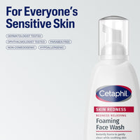 Cetaphil Redness Relieving Foaming Face Wash For Sensitive Skin, 8 Fl Oz