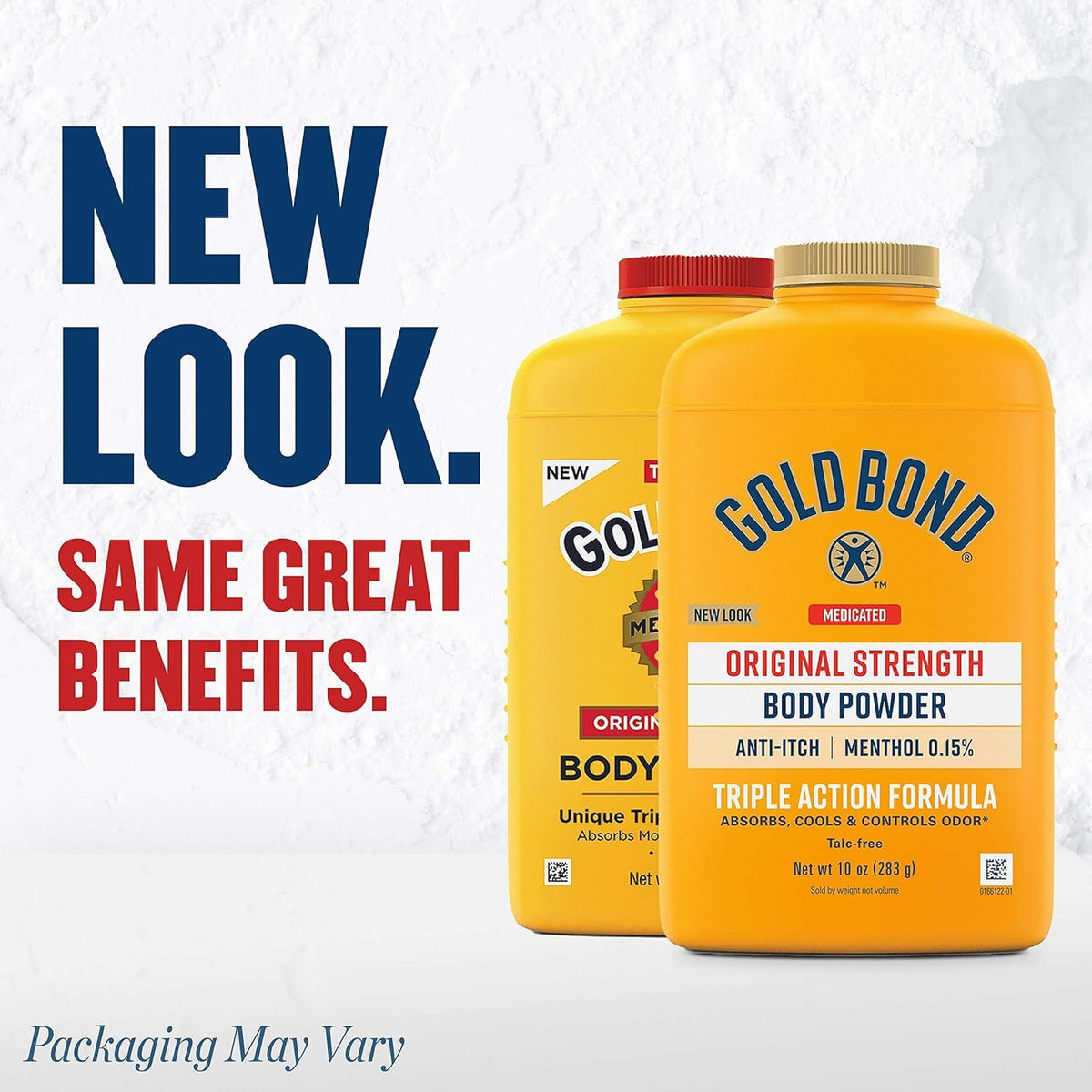 Gold Bond Medicated Powder Triple Action Relief 10 Ounce - Pack of 5 (Talc-Free)