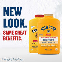 Gold Bond Medicated Powder Triple Action Relief 10 Ounce - Pack of 5 (Talc-Free)