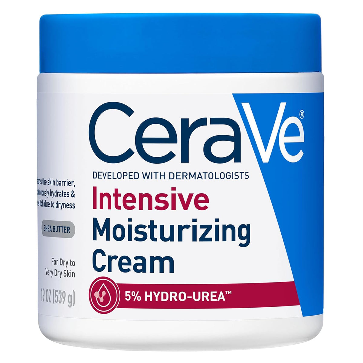 CeraVe Intensive Moisturizing Cream, Body Moisturizer With Shea Butter, 72H Hydration + Skin Barrier Repair
