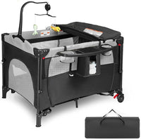 Portable Baby Crib, Foldable Baby Portacot, 4 in 1 Portable Nursery Cente