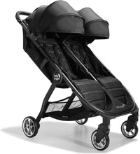Baby Jogger Australia City Tour 2 Double Stroller (Pitch Black) - Prams & Strollers, Twins, Super Lightweight, Compact fold, Travel Pram, Lightweight and Compact, UV50+ Canopy
