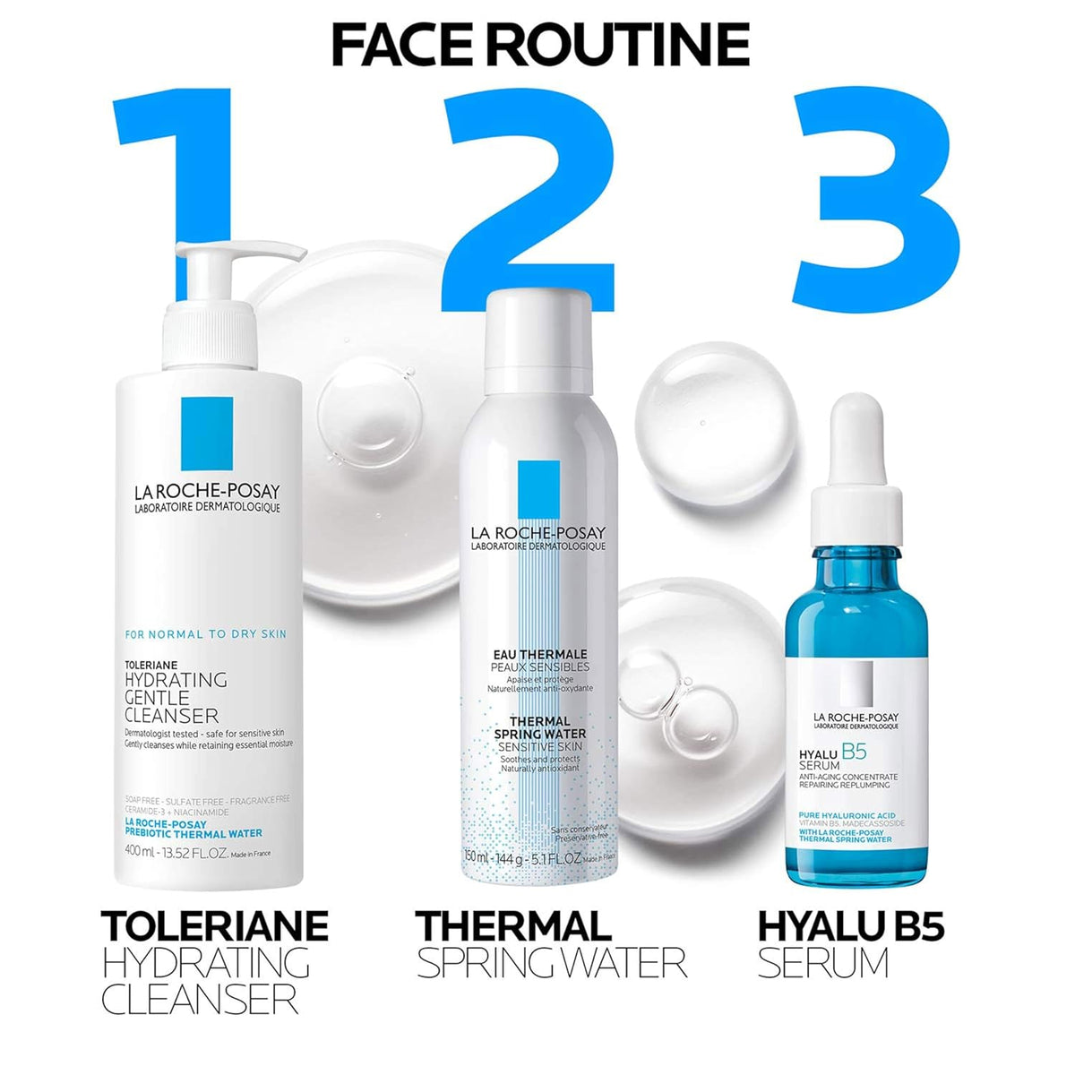 La Roche-Posay Thermal Spring Water, Face Mist Hydrating Spray with Antioxidants to Hydrate and Soothe Skin, Facial Spray