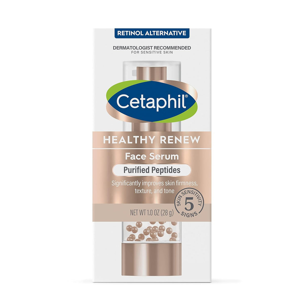 Cetaphil Healthy Renew Anti-Aging Face Serum, Peptides, Retinol-Free, 1oz |