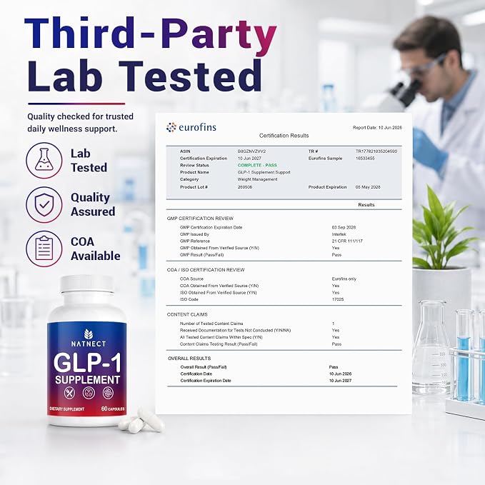 GLP-1 Supplement for Weight Loss, Appetite Control and Metabolism (60 Caps)