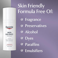 Eucerin Skin Balance Day Cream, Sensitive Skin Face Moisturizer Enriched with Tri-Balance Complex, 1.7 Oz Bottle