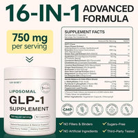 GLP-1 Supplement for Women and Men, Hunger & Metabolism Support-90 Capsules