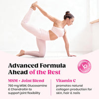 Venture Pal Multi Collagen Protein Powder Type I, II, III, V, X - Hydrolyzed Collagen Peptides MSM + GC & Vitamin C Collagen Supplement for Women & Men | Joint, Hair, Skin & Nail Support | Non-GMO
