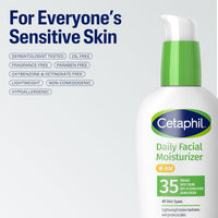 Cetaphil Face Moisturizer, Daily Oil Free Facial Moisturizer with SPF 35