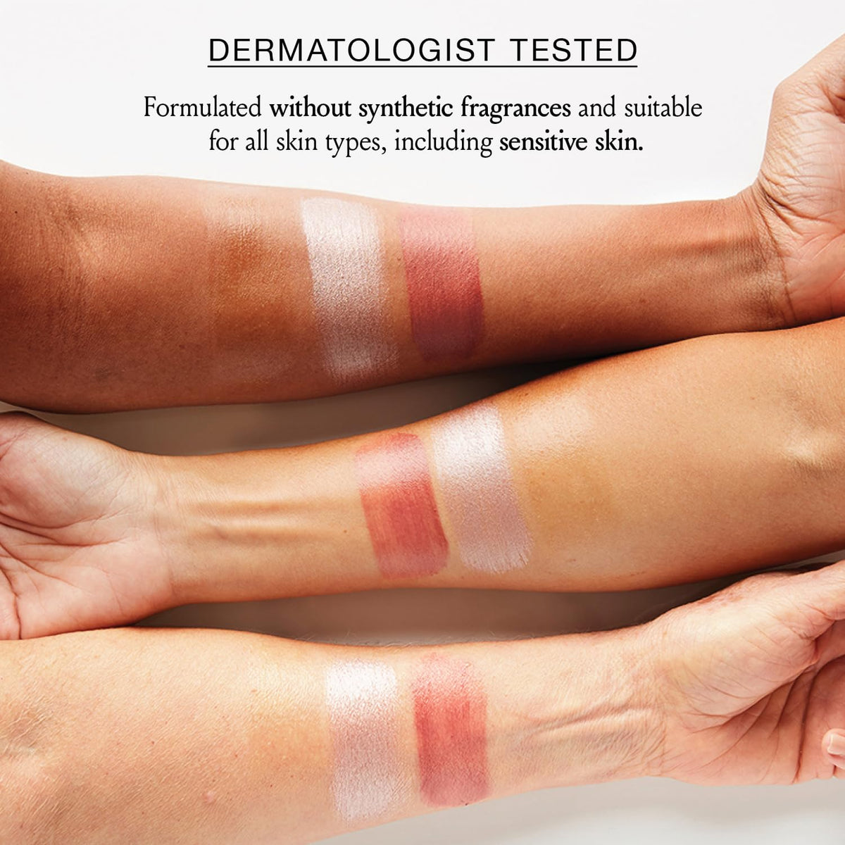 Boomstick Trio ® Rose Nude 3 Pack Cream Blush Makeup - Rose Nude Blush Stick, Highlighter Stick & Moisturizer for Cheeks