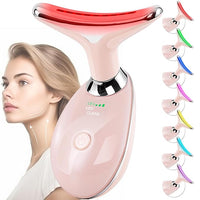 Facial Massager Red-Light-Therapy-for-Face and Neck, Face 𝖲 culpting Wand with 7 Color