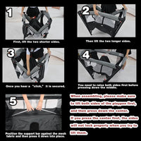 Portable Baby Crib, Foldable Baby Portacot, Travel Playard with Canopy, Nursery Center, Foldable Travel Playard with Changing Table, Soft Mattress, Hanging Toys and Carry Bag
