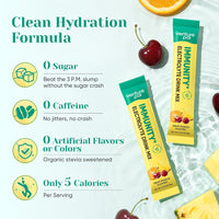 Venture Pal 2-in-1 Hydration + Immune Electrolytes Powder Packets with 7 Electrolytes & 6 Vitamins,16 Sticks