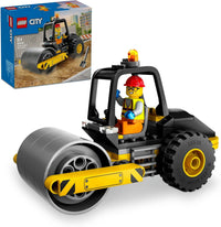 LEGO City Construction Steamroller, Vehicle Toy for 5+ Year Old Boys & Girls