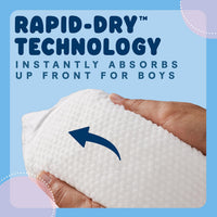 Huggies Ultra Dry Nappies Boys Size 5 (13-18kg) 128 Count - One Month Supply