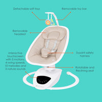 Baby Trend NuMotion Infinity Swing, Dash Tan