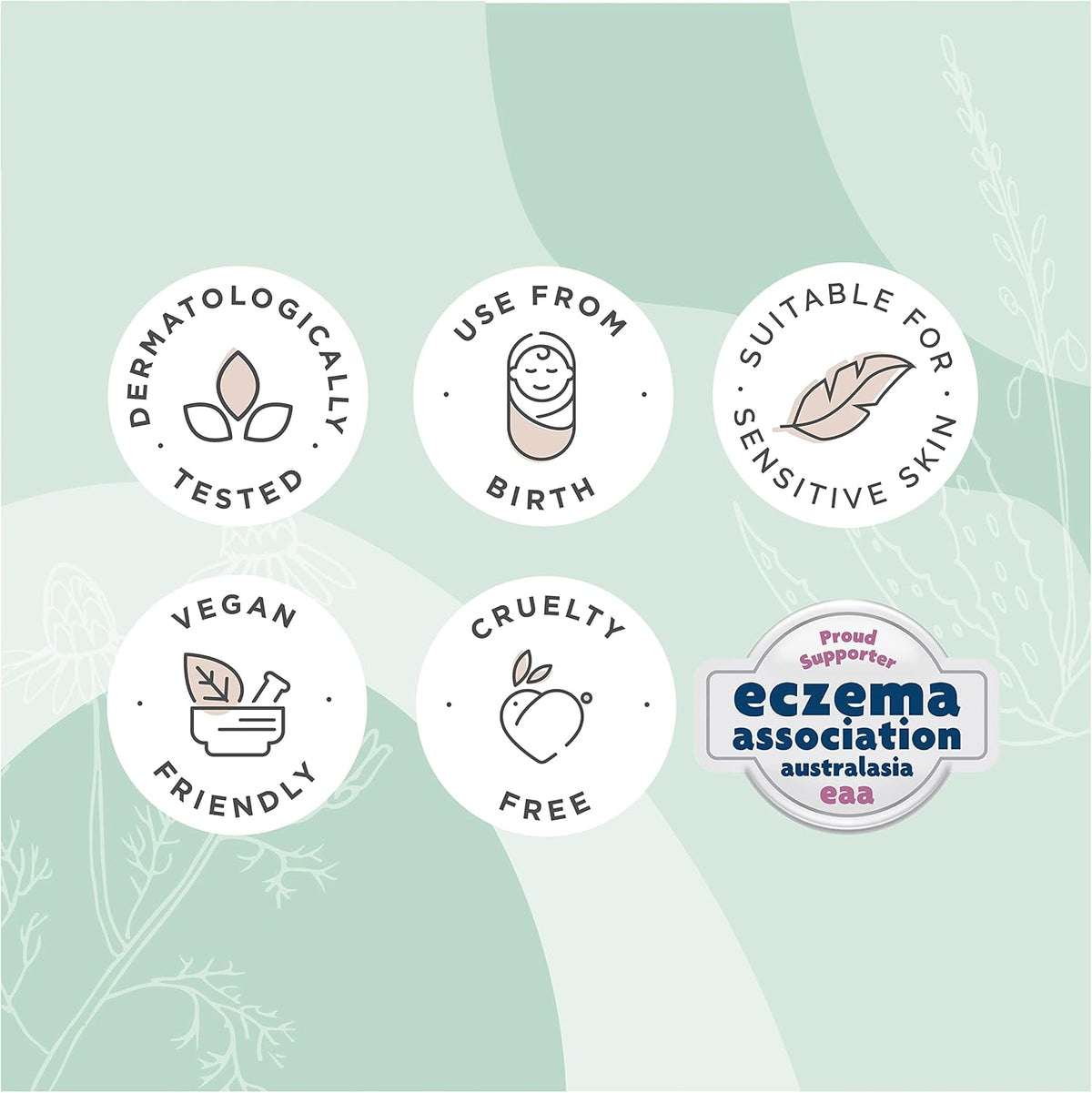 GAIA Natural Baby Sleeptime Wash | Certified Natural | Suitable for Newborns | Sensitive Skin formula | organic Lavender | organic Chamomile | Soap & SLS Free | Perfume Free | Australian Made - 500mL