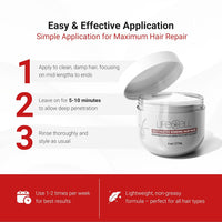 LifeCell Repairing Hair Mask – Restorative Bonding Treatment with Bioactive Peptides, Keratin, Plant Collagen, Shea Butter & Coconut Oil – Deep Nourishment & Strength for All Hair Types