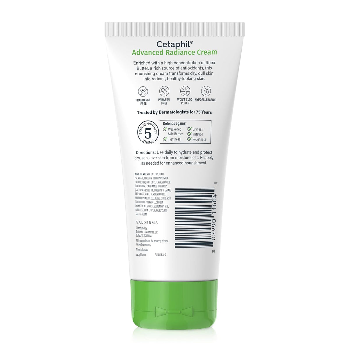 Cetaphil Advanced Radiance Cream with Shea Butter, 6 oz