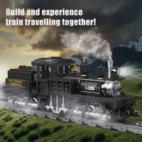Mould King Shay Steam Locomotive Train Building Kit with Light, RC Train Model Set with Tracks, Display Model Toy for Adults (880 PCS)