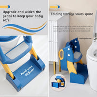 New 2 in 1 Upgraded Premium Toddler Toilet Seat for Potty Training | (Blue)